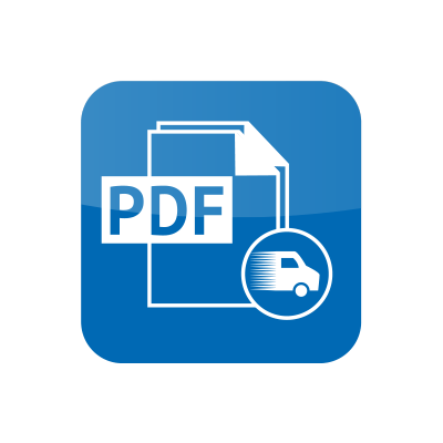 action pdf courier logo shop
