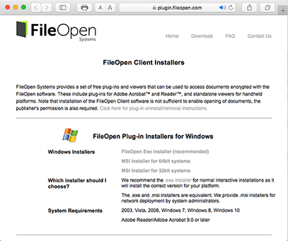 FileOpen Plug-in Download