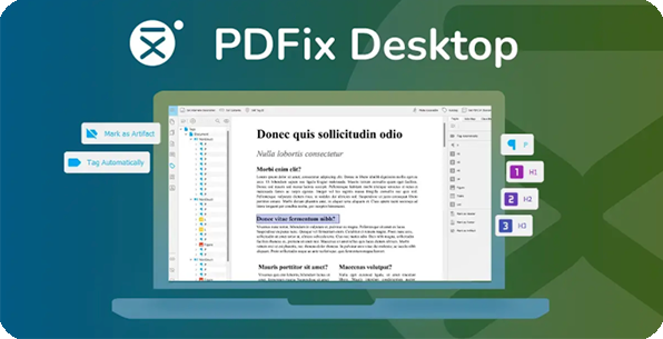 Dekorative Grafik zur Illustration von PDFix Desktop