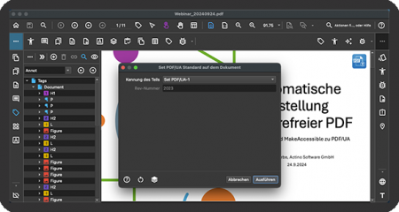 PAC-Meldung: Keine PDF/UA Kennzeichnung - Actino Software